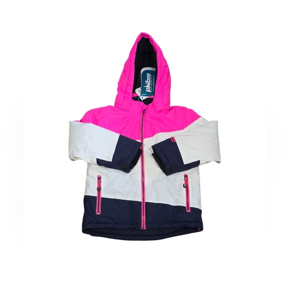 PHIBEE-Girls Ski Jacket Waterproof Snow Jacket Breathable Size 9/10 NWT - Picture 2 of 6